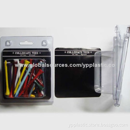 Clear double clamshell packaging with insert paper card